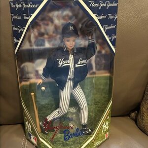 Barbie New York Yankees Doll - Navy and White